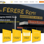 capture d'écran du nouveau site de ferere rémy, menuisier fenetre